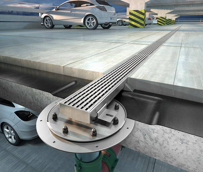 Устройство ливневой канализации