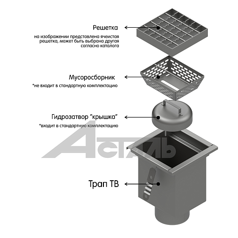 Трапы ТВ Трап ТВ 200х100х50,8 производства А-сталь