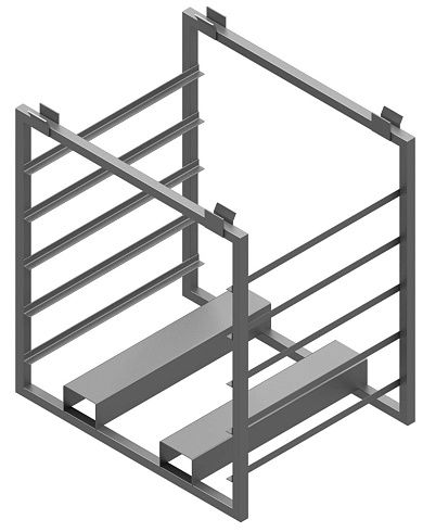 Контейнеры технологические Контейнер (стеллаж) для созревания сыра (4-6 полок) производства А-сталь