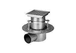 Трапы 2-ТГ двухкорпусные (горизонтальный выпуск) с фланцем для зажима гидроизоляции