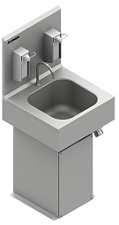 Бесконтактные умывальники коленного включения 