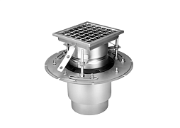 Трапы 2-ТВ двухкорпусные (вертикальный выпуск) с фланцем для зажима гидроизоляции