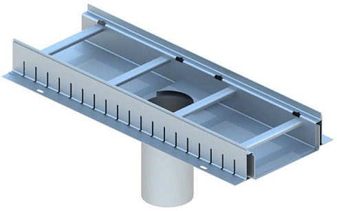 Лоток водоотводный стандартный ASTAL-PROFI с выпуском в центре 