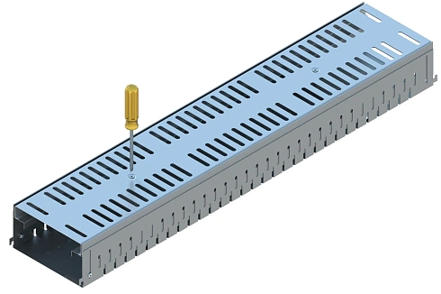 Лотки с регулируемой высотой  Лоток DRAIN-INOX/ZINC с регулируемой высотой 130мм производства А-сталь