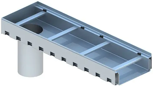 Лоток водоотводный ASTAL-PROFI с выпуском в конце 