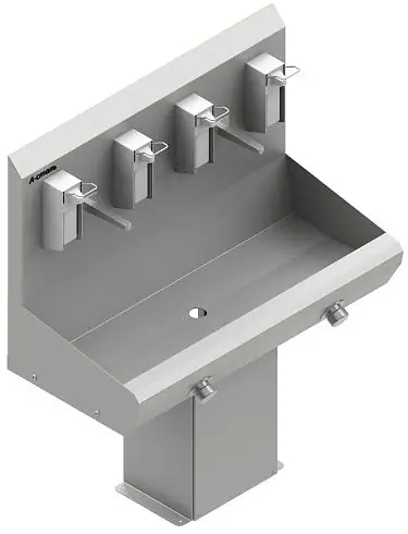 Умывальники бесконтаткные коленного включения (двухсекционные) Умывальник бесконтактный У2СК-1.2.2 производства А-сталь